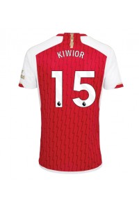 Arsenal Jakub Kiwior #15 Jalkapallovaatteet Kotipaita 2023-24 Lyhythihainen